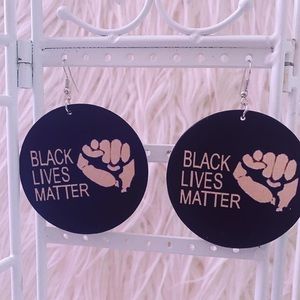 Brand new BLM Hoop Earrings